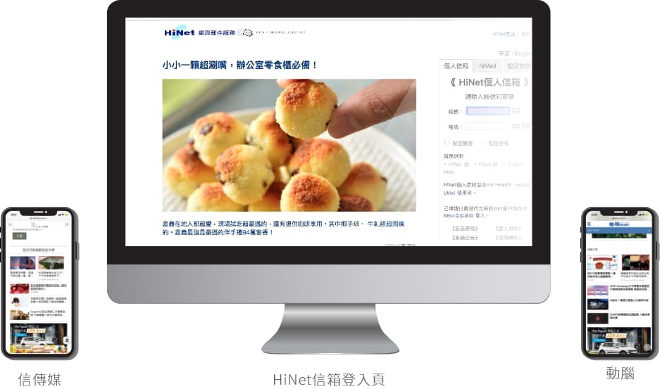 原生聯播網廣告根據不同裝置投遞廣告 原生聯播網廣告根據使用者觀看裝置的不同改變呈現方式,讓使用者加深品牌好感度!